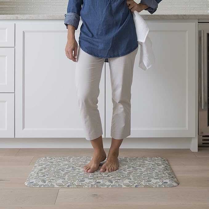 GelPro Designer Comfort 3/4" Thick Ergo-Foam Anti-Fatigue Kitchen Floor Mat, 20"x32", Orchard Almond