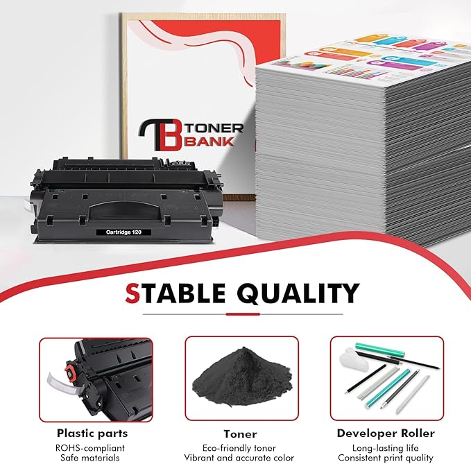 120 Toner Cartridge Black 2-Pack Compatible Replacement for Canon 120 CRG120 CRG-120 Toner Cartridge for imageCLASS D1120 D1550 D1150 D1320 D1350 D1520 D1370 D1180 D1170 MF6680 MF417 Printer