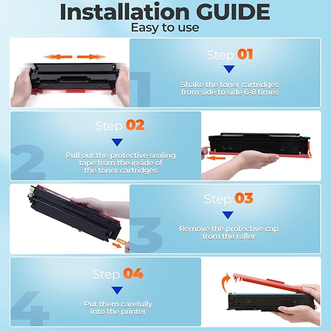 218X Toner Cartridges Laser 3301sdw 3301fdw 3201dw for HP 218X 218A toner Cartridge 4 pack, 3101dw 3301fdw Toner Cartridge, W2180X HP218X 218 Toner for HP Color LaserJet Pro MFP 3301fdw 3201dw 3301cdw