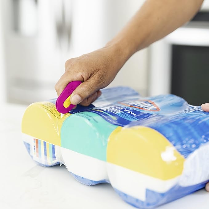 Slice Mini Box Cutter | Manual Retracting | Safe Ceramic Box Cutter Lasting 11x Longer than Metal | Box Opener | 1 Pack | Fuchsia