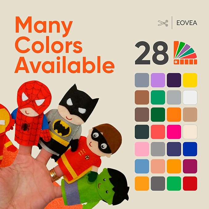 EOVEA | Acrylic Felt Fabric by The Yard - Non-Stiff, Soft Material - 72" Wide - 1.6mm Thick Felt Sheets for DIY Crafts, Sewing, Upholstery, Cushion, Padding(Orange, 5 Yard)