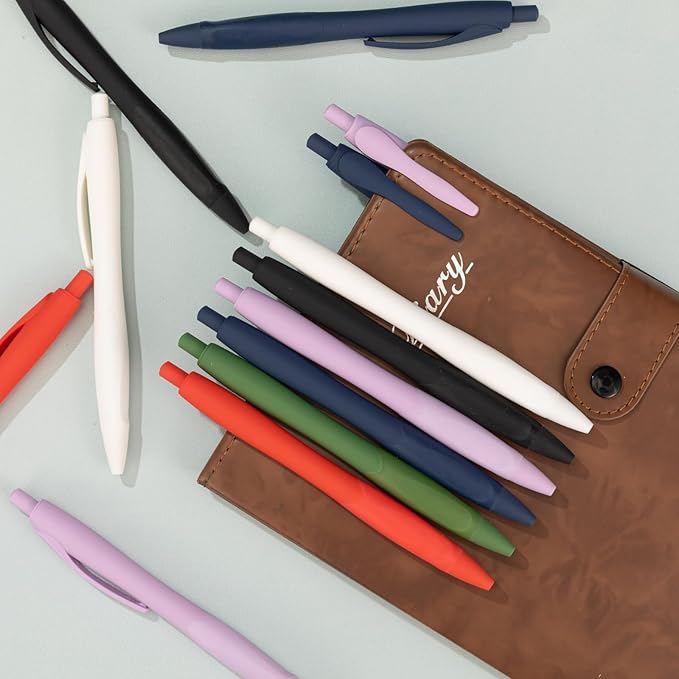 BallPoint Pens, 30 Pack (BLACK Ink),Bulk Pens, Red Barrel,Click Pens for Office Home and School, Retractable Ballpoint Pens, Medium Point, 1.00MM (Red)