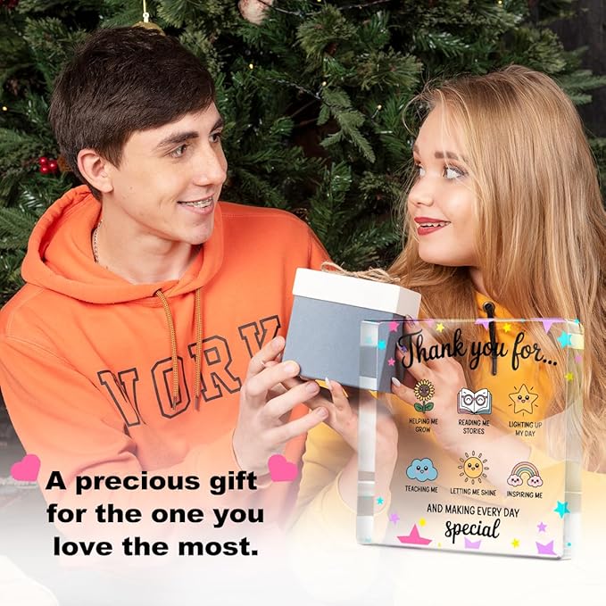 Teacher Appreciation Gifts, Christmas, Birthday Acrylic Sign Thank You Gifts for Women Teacher Mom, Bpreschool Teacher Gifts for Preschool Kindergarten Elementary Educators, Desk Decorative Signs