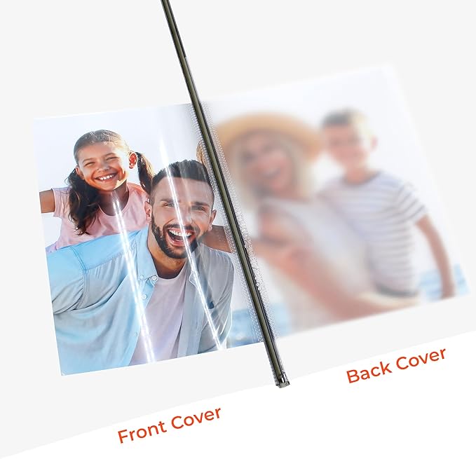 Thermal Binding Clear Covers with Steel Spine –for Thermal Binding Machines – Formerly Unibind – Used in Real Estate, Education and Various Businesses (Azur, 340 Sheets Max - 24/Box)