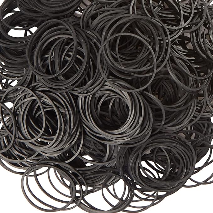Rubber Bands Size #16 Black Elastic Rubber Band small 600Pcs rubber bands office supplies home Package,Household
