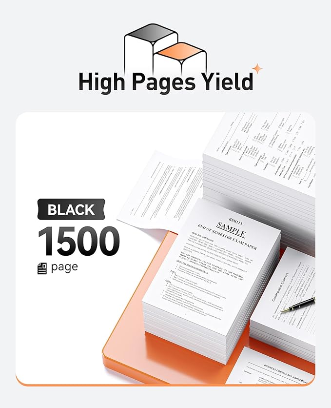 138A W1380A Black Toner Cartridge Set 2-Pack High Yield with Chip Replacement for HP 138A W1380A 138X W1380X Cartridge Compatible with HP Laser Jet Pro 3001dw 3001fdw MFP 3101fdw Series Printer Toner