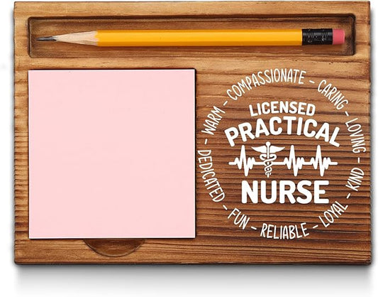 Licensed Practical Nurse LPN Week Appreciation Thank You Gifts, Licensed Practical Nurse Sticky Note Holder, Licensed Practical Nurse Office Desk Decor Self-Stick Note Pad Holders GAA21