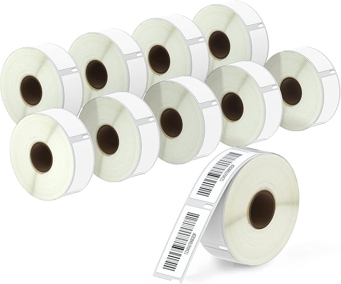 BETCKEY - Compatible DYMO 30336 (1" x 2-1/8") Rerurn Address Labels - Compatible with DYMO Labelwriter 450, 4XL, NOT FIT 550 & 5XL [10 Rolls/5000 Labels]