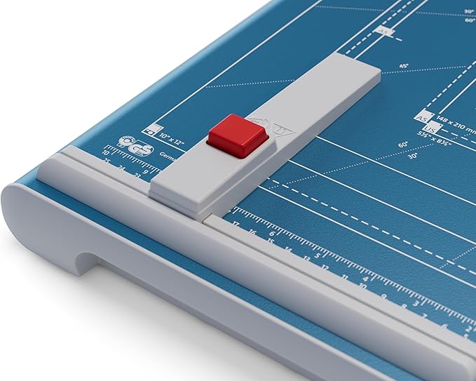 Dahle 560 Professional Guillotine Trimmer, 13" Cut Length, 25 Sheet Capacity, Self-Sharpening, Safety Shield, German Engineered Paper Cutter