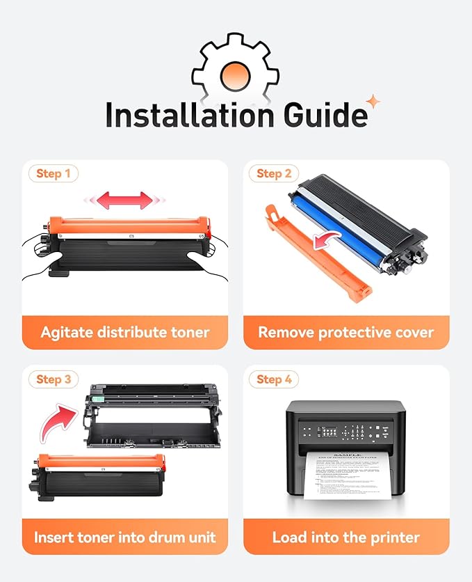 TN210 Toner Cartridge Set 4-Pack Replacement for Brothe TN-210 Compatible with MFC-9325CW MFC-9125CN HL-3070CW 3040CN 3045CN 3075CW MFC-9320CW MFC-9120CN 9010CN Color Printer Black Cyan Yellow Magent