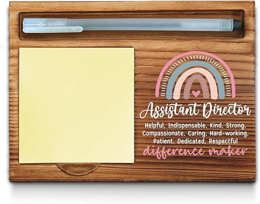 Assistant Director Sticky Note Holder, Assistant Director Office Decor, Assistant Director Gifts, Assistant Director Thank You Appreciation Gifts for Women Self-Stick Note Pad Holders WPP10