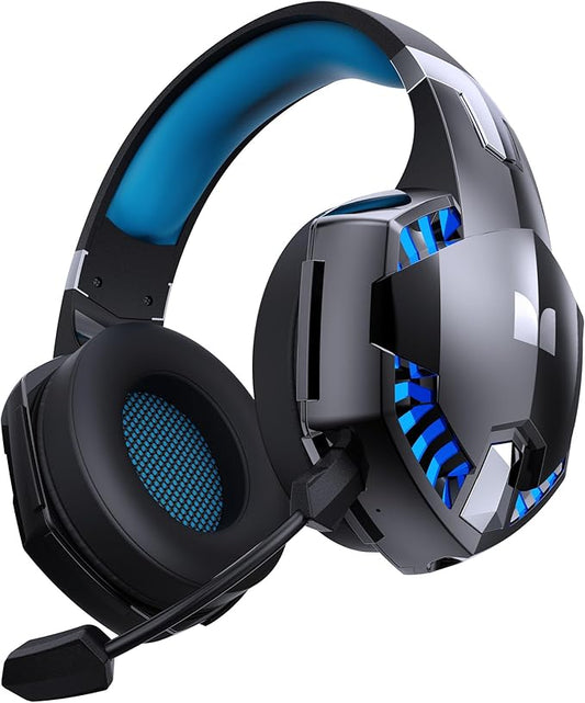 Monster Mission 300 Wireless Gaming Headset, 2.4GHz/Bluetooth Gaming Headphones, Low Latency, Stereo, Audio Location Recognition, 48H Battery Life, Suitable for PS5, PC, PS4 and Other Gaming Devices