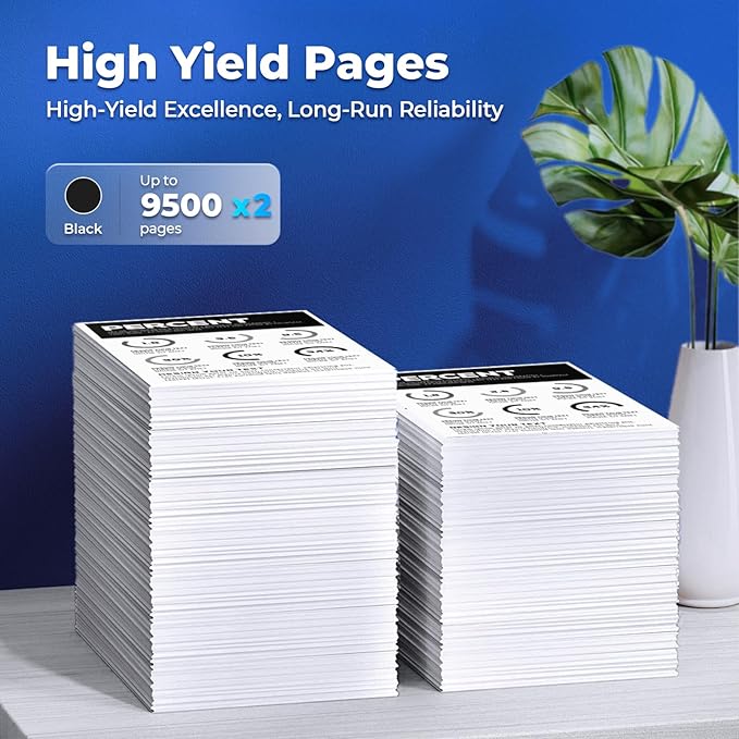 148X W1480X Toner Cartridges High Yield 2-Black (with Chip) Compatible Replacement for HP 148X W1480X 148A W1480A Toner Cartridge Work for Laser Jet Pro 4001dw 4001dn 4001n MFP 4101fdw 4101fdn Printer