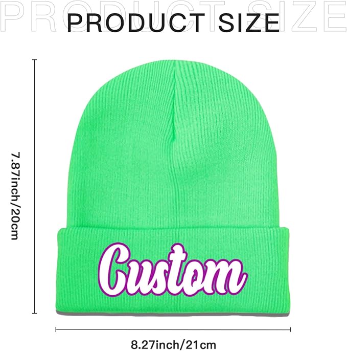 Custom Beanie with Photo Text Logo Design Your Own Personalized Knitted Hats Customized Beanie Custom Hats for Men Women