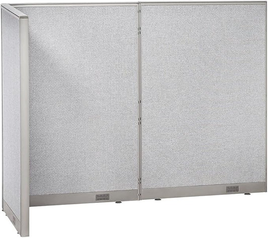 GOF Freestanding L Shaped Office Partition, Large Fabric Room Divider Panel, 36" D x 96" W x 72" H