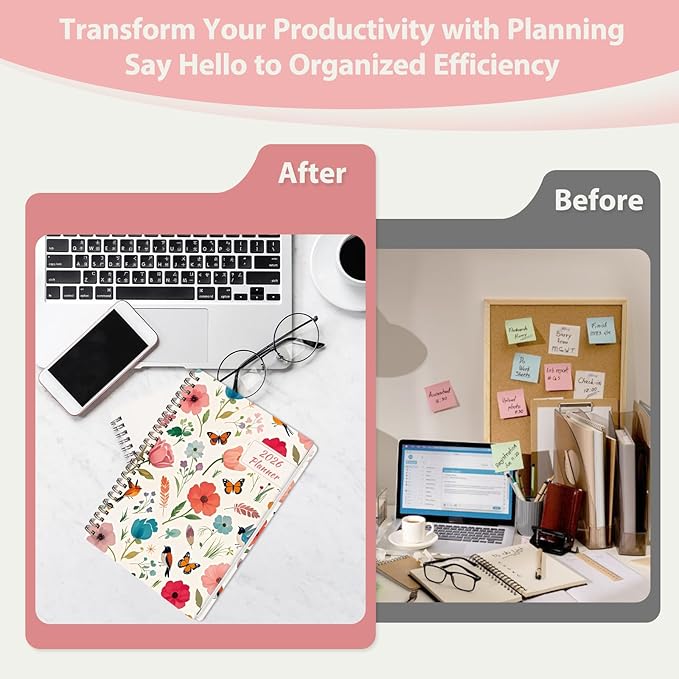 2026 Planner, Weekly and Monthly Calendar Planner Agenda, Jan 2026 - Dec 2026, Planning Academic Book, Office Desk Accessories and School Supplies - A5 (6.3'' x 8.5'')