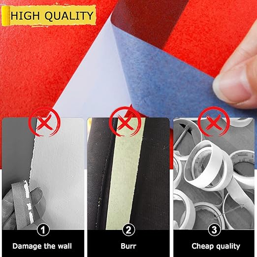 Masking Master Tape - Blue Paint Tape for Multi-Purpose Painting & Decoration (0.94in x 180.3yd, 3 Rolls) - No Residue, Easy Removal