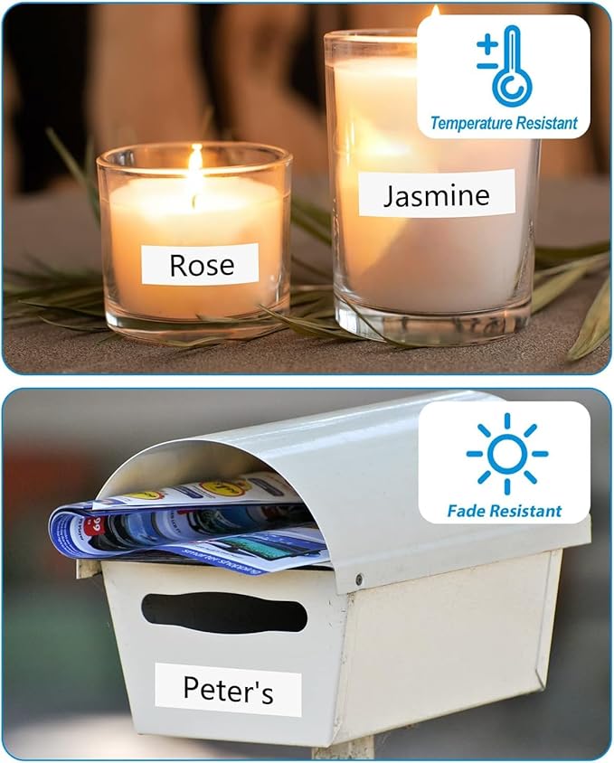 Weemay TZe TZ Tape 3 Pack 12mm Label Tape Compatible for Brother Ptouch Label Tape 12mm 0.47 Laminated White for PTD210 PTD220 PTH110BP PTD410 PTD600 Printer, 0.47" x 26.2'