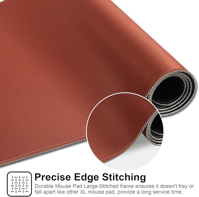 XXL Gaming Mouse Pad 35.4x15.7 Professional Large Mouse Pad & Computer Game Mouse Mat-90x40 Brown