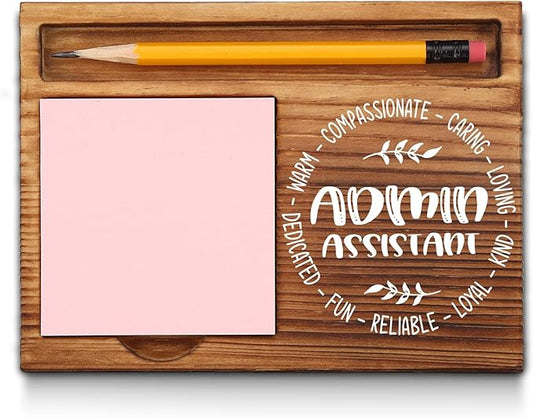 Administrative Assistant Appreciation Gifts, Admin Assistant Gifts, Thank You Admin Assistant Gifts, Admin Assistant Office Decor, Admin Assistant Desk Self-Stick Note Pad Holders GAA2