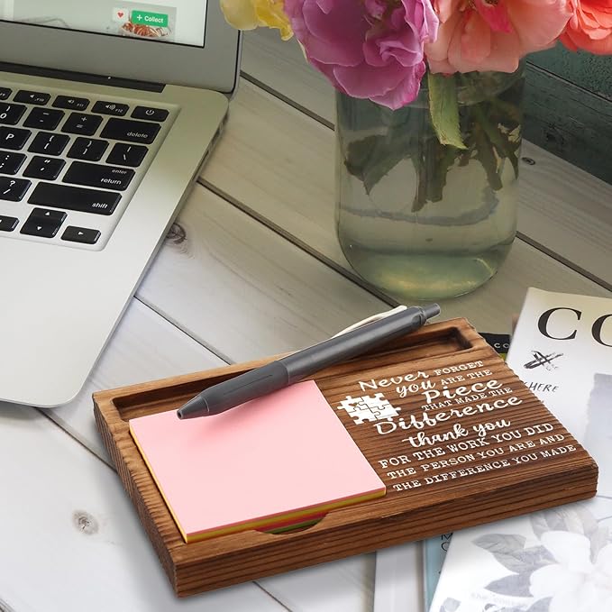 Vizuzi Going Away Gift for Coworker, Appreciation Thank You Gifts, Mentor, Work Friend, Employees Leaving New Job Self-Stick Note Pad Holders ZSS12