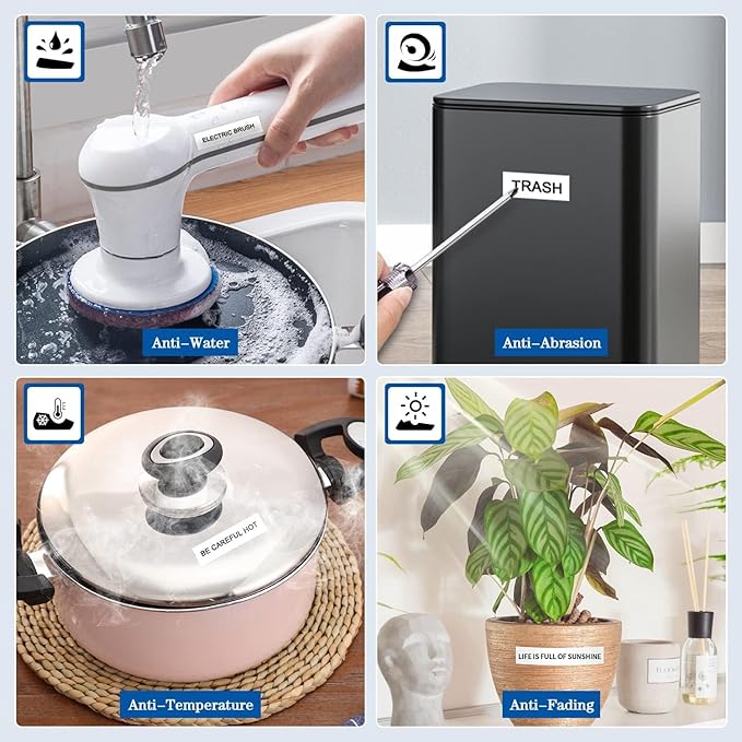 6-Pack Compatible for Brother Tze-251 Tze-151 Tze-451 Tze-551 Tze-651 Tze-751 24mm 0.94" TZ Laminated Label Tape PTouch 1 inch Tape Work for PTP700 PTD600 PTD610BT PTP710BT PTP750W PTP910BT