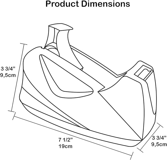 Acrimet Premium Desktop Tape Dispenser Jumbo, Plastic, Non-Skid Base (Heavy Duty) (Solid Green Color)