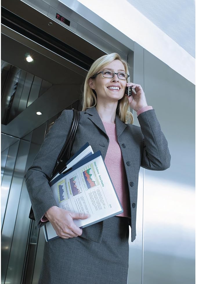 Durable Report Cover with DURACLIP - Letter-Size - Holds Up to 60 Pages - Clear Cover in Black - 25 Per Box