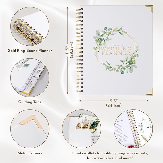 Your Perfect Day Wedding Planner Book and Organizer - Wedding Planner Book - Bridal Planning Binder with Countdown Calendar - Bride Gifts