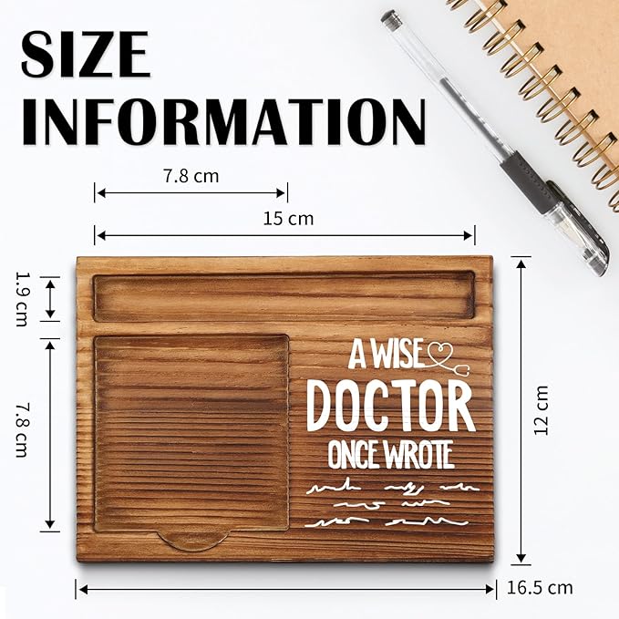 Doctor Sticky Note Holder, Doctor Office Decor, Doctor Gifts, Doctor Thank You Appreciation Gifts for Women Self-Stick Note Pad Holders WPP18