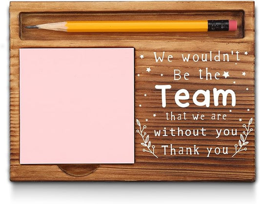 Team Appreciation Gifts for Employees, Team Sticky Note Holder, Employee Appreciation Gifts Bulk Office Team, Team Desk Gifts, Team Thank You Gifts, teammate Quotes Self-Stick Note Pad Holders GAA26