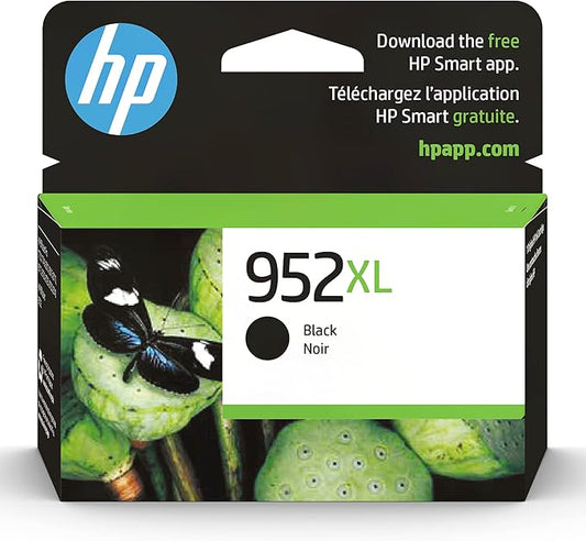 HP 952XL Black High-yield Ink Cartridge for HP Printers | Works with HP OfficeJet 8702; HP OfficeJet Pro 7720, 7740, 8210, 8216, 8710, 8715, 8720, 8725, 8730, 8740 | Eligible for Instant Ink | F6U19AN