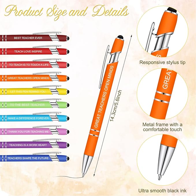 Geyee 24 Pcs Teacher Sticky Notes with Funny Pens Fun Notepads for Adults Coworkers Nurse 3 x 4 Inch to Do List Notepads with Sayings Pen for Lab Week Gifts Teacher Office Supplies