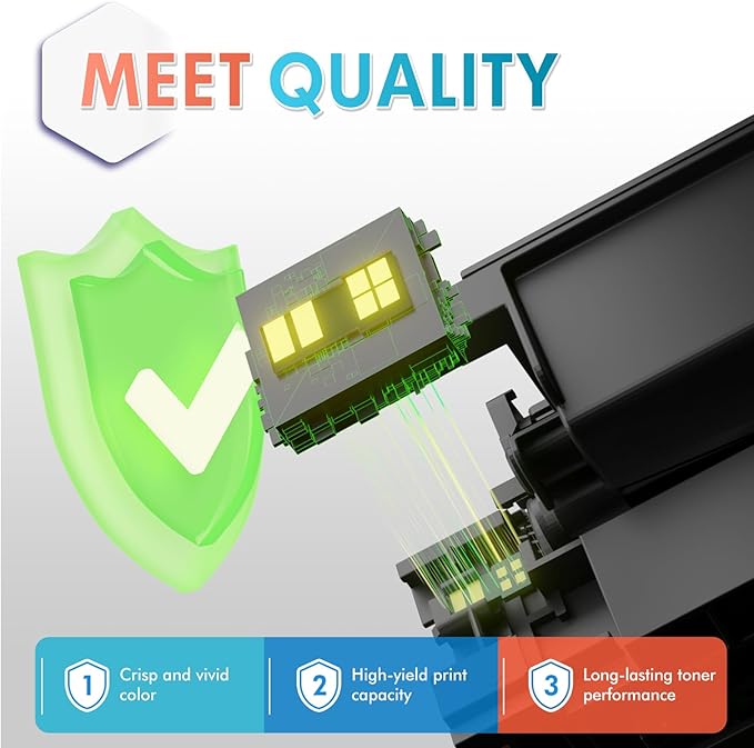 TN229XL TN229 Toner Cartridges 4 Pack MFC-L3780CDW MFC-L3720CDW Compatible for Brother TN229 TN229XL HL-L3280CDW HL-L3220CDW HL-L3300CDW HL-L3295CDW Printer TN 229XL TN-229XLBK/C/M/Y High Yield