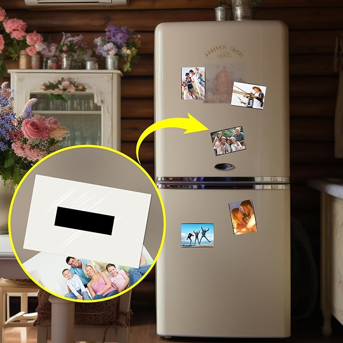 10 Feet x1/2 in Magnetic Tape Strips Roll with 3M Adhesive Backing, Flexible Sticky Magnet Tape for Lightweight Craft DIY Projects, Whiteboards and Fridge Organization (0.06" Thick)