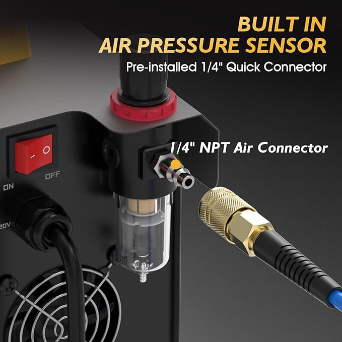 TOOLIOM Plasma Cutter, Non Touch Pilot Arc, Large LED Display 50 Amps Cutter Machine with 110/220V Dual Voltage, IGBT Maximum 3/4 Inch Clean Cut DC Inverter Cutting Machine