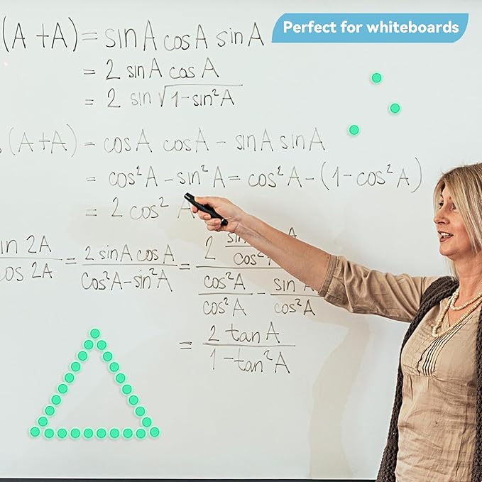 ZDZBLX Fridge Magnets, 28 Pack Magnet Strong Magnets Refrigerator Magnets Small Magnets for Whiteboard, Heavy Duty Magnets Mini Magnets Cute Round Magnets for Fridge, Locker, Classroom, Office (Green)