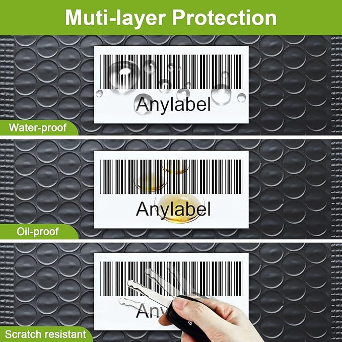 Compatible Continuous Labels Replacement for DK-2205 (2.4 in x 100 ft), Use with Brother QL Label Printers (12 Rolls + 1 Frame, 30.48m Length Labels/Roll)