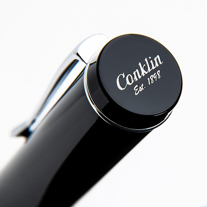 Conklin Duragraph Fountain Pen Orange Nights - Fine Nib, Luxury Writing Instrument with Vibrant Orange Finish