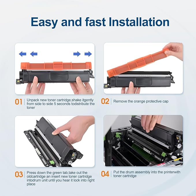 TN229XL TN229 Toner Cartridge High Yield Replacement for Brother TN229 TN229XL Toner Work with Brother MFC-L3780CDW MFC-L3720CDW HL-L3280CDW HL-L3220CDW HL-L3300CDW HL-L3295CDW (4Pack)