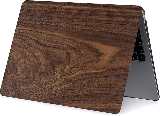 Bandless Case Compatible with MacBook Pro 16 inch 2020 2019 Release A2141 with Touch Bar/Touch ID, Plastic Laptop Hard Shell Protective Case & Keyboard Cover Skin - Wood Grain