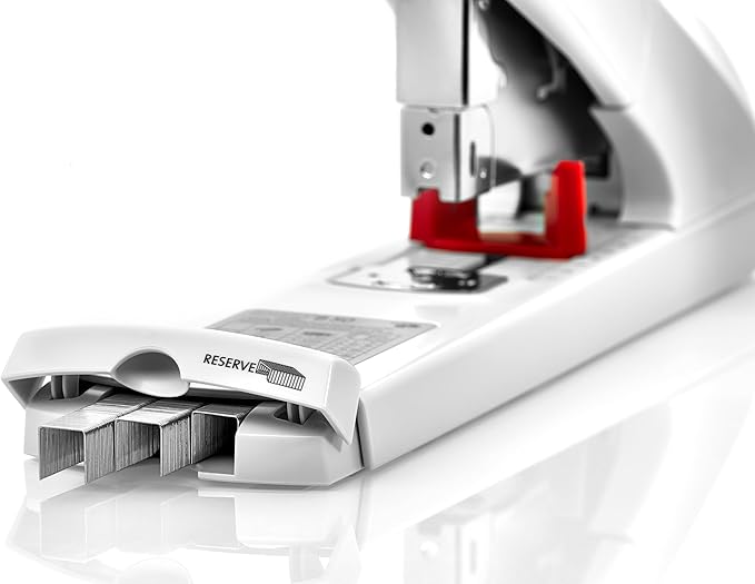 Novus B50 Heavy Duty Stapler, 140 Sheet Capacity, Anti-Jam, 3" Stapling Depth w/Adjustable Guide, Staple Bypass, German Engineered (023-0060)