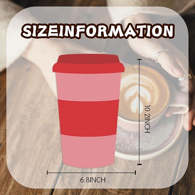 12 Pcs Coffee Cup Sticky Notes Self Memo Notes for School Classroom Wall Home Office Students Coffee Lover Office Supplies Party Favors Gifts Bookmarks