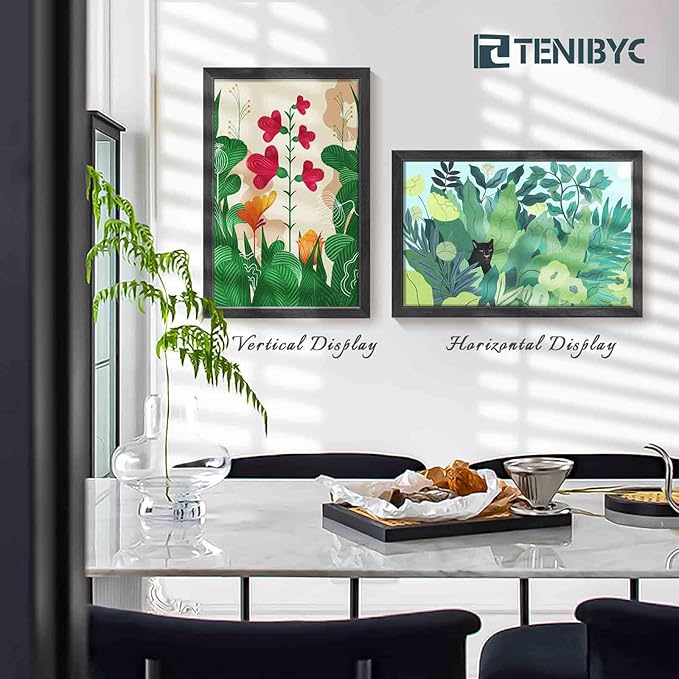 16x24 Poster Frame 4 Pack - Black Solid Wood Picture Photo Frame - Woodgrain Series - Room, Office, Gallery, Studio Display - Wall Hanging