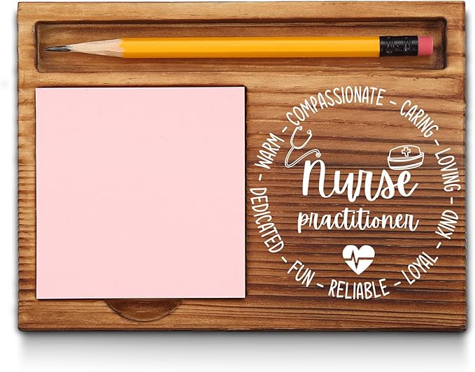 Nurse Practitioners Gifts, Nurse Practitioners Sticky Note Holder, Nurse Practitioners NP Appreciation Thank You Gifts, Nurse Practitioners Office Desk Decor Self-Stick Note Pad Holders GAA10