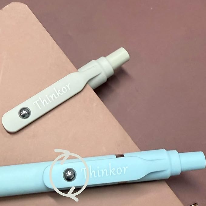 thinkor Gel Pens, 6 Pcs 0.5mm Quick Dry Black Ink Pens Fine Point Smooth Writing Pens, Cute Office School Supplies Gifts for Women (6 Pcs Boho -Black Ink)