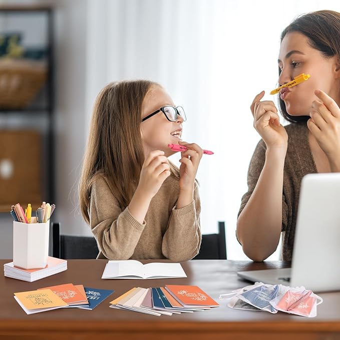 48 Set/96 Pcs Positive Affirmation Gift Set Gratitude Notebooks with Pens Small Bags Motivational Encouragement Notepads Daily Affirmations Journal for Women Stress Relief Self Care (Simple)