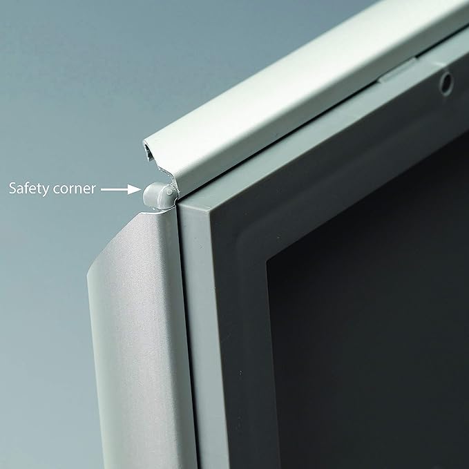 DisplaysMarket 8.5x11 Snap Frame for Wall Mount, Opti Frame, 1 inch Profile- Silver, 10