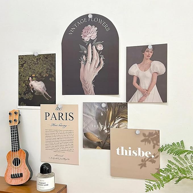 60 Pack Magnetic Push Pins, Silver Magnet Thumb Tacks, Metal Magnet Tacks, Magnetic Clips, Push Pins for Cork Board, Bulletin Board, Photo Wall, Wall