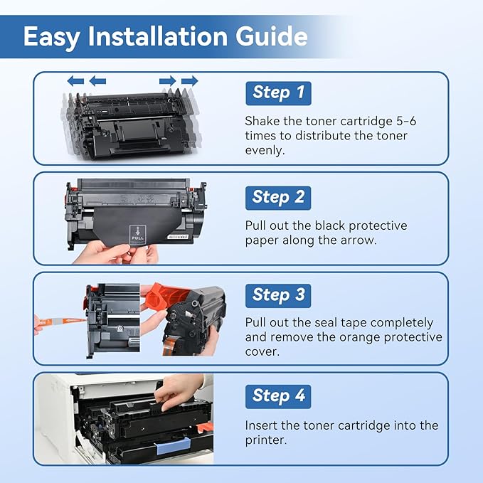 148X Black High Yield Toner Cartridge (with Chip) Compatible Replacement for HP 148X W1480X 148A W1480A Black Toner for Pro MFP 4101fdw 4101fdn Pro 4001dw 4001dn 4001n Printer (1 Pack)